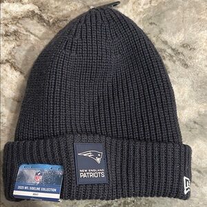 NFL Navy NE Patriots Beanie with Logo